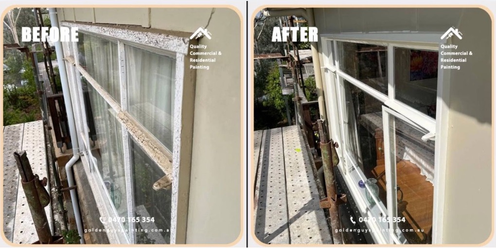 window frames painting